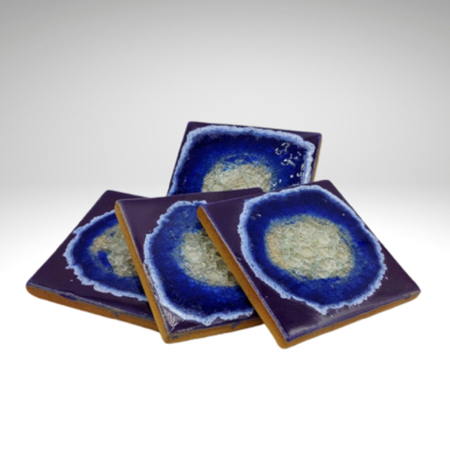 KB-525 Coaster Set - Purple $43 at Hunter Wolff Gallery